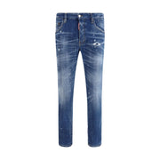 Dsquared² Blue Cotton Slim Fit Jeans
