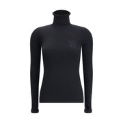 Valentino Black Fleece Wool Sweatshirt