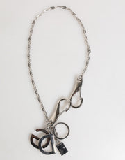 Dolce & Gabbana Silver DG Logo Key Holder Keychain Bag Charm Keyring