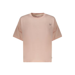 Guess Jeans Pink Cotton T-Shirt