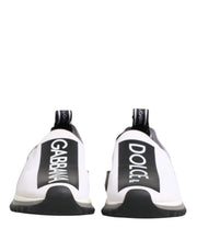 Dolce & Gabbana Black White Slip On Sorrento Sneakers Shoes