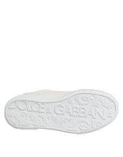 Dolce & Gabbana White Miami Leather Low Top Sneakers Shoes