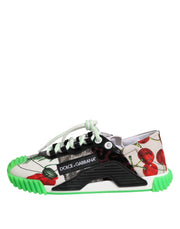 Dolce & Gabbana Multicor DG Logo Leopard Cherry Sneaker Shoes