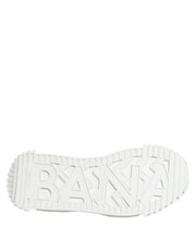 Dolce & Gabbana White NS1 Canvas Leather Embellished Sneakers Shoes