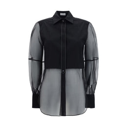 Brunello Cucinelli Black Cotton Pattern Shirt