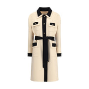 Valentino Cream Fleece Wool Coat