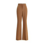 Fendi Brown Wool Flared Pants