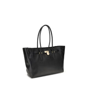 Michael Kors Black Calf Leather Bos Taurus Shoulder Bag