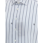Etro White Cotton Pattern Shirt