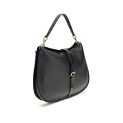 Etro Black Calf Leather Bos Taurus Shoulder Bag