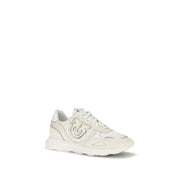 PINKO White Cotton Athletic Sneakers