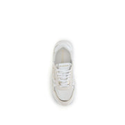 PINKO White Cotton Athletic Sneakers