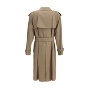 Burberry Beige Cotton Trench Coat