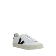 Veja White Calf Leather Bos Taurus Low Top Sneakers