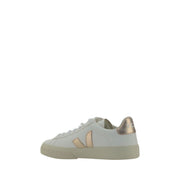 Veja White Calf Leather Bos Taurus Low Top Sneakers