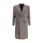 Dolce & Gabbana Gray Fleece Wool Coat