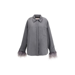 Valentino Gray Fleece Wool Clothing