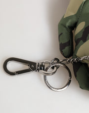 Dolce & Gabbana Camouflage Multicolor Animal Silhouette Keychain Keyring
