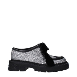 Jimmy Choo Gray Plastic Slip-On Loafers