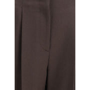 Giorgio Armani Brown Fleece Wool Casual Pants