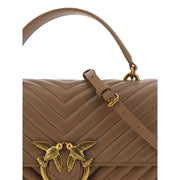 PINKO Brown Calf Leather Bos Taurus Wallet