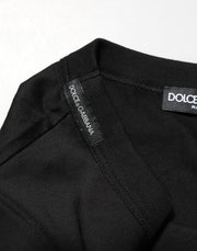 Dolce & Gabbana Black Cotton Sleeveless Underwear Men Tank Top