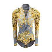 Versace Multicolor Viscose Top