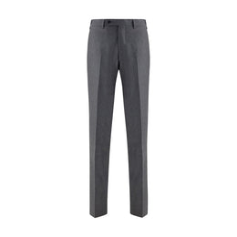 Germano Gray Fleece Wool Dress Pants