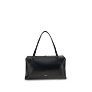 Jil Sander Black Calf Leather Bos Taurus Shoulder Bag