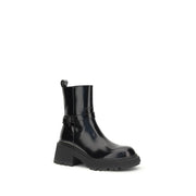 Jimmy Choo Black Calf Leather Bos Taurus Ankle Boots