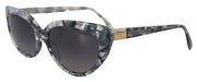 Dolce & Gabbana DG4194 Gray Acetate Logo Plaque Cat Eye Lens Sunglasses