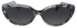 Dolce & Gabbana DG4194 Gray Acetate Logo Plaque Cat Eye Lens Sunglasses