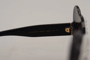 Dolce & Gabbana DG4325BM White Black Acetate Crystal Shades Sunglasses