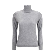 Allude Gray Cashmere Turtleneck