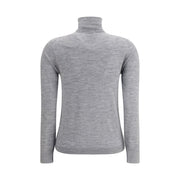 Allude Gray Cashmere Turtleneck