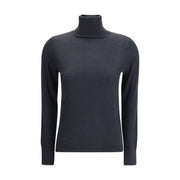 Allude Black Cashmere Turtleneck