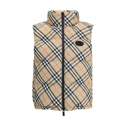 Burberry Multicolor Polyester Sleveless Jacket