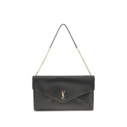 Saint Laurent Black Lamb Ovis Aries Aries Shoulder Bag