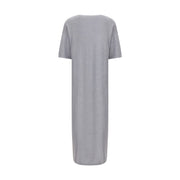 Khaite Gray Wool Casual Dress