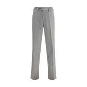 Lardini Gray Fleece Wool Chino Pants
