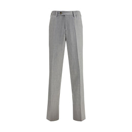 Lardini Gray Fleece Wool Chino Pants