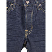 Tom Ford Blue Cotton Straight-Leg Jeans