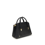 Thom Browne Black Calf Leather Bos Taurus Handbag