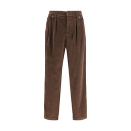 Dolce & Gabbana Brown Cotton Casual Pants