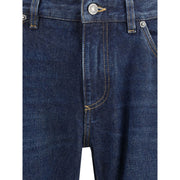 Dolce & Gabbana Blue Cotton Straight-Leg Jeans