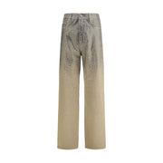 Golden Goose Bicolor Cotton Straight-Leg Jeans