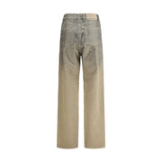 Golden Goose Bicolor Cotton Straight-Leg Jeans