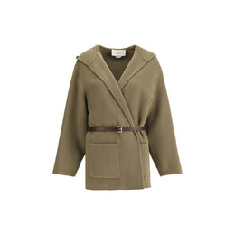 Jacob Cohen Brown Fleece Wool Coat