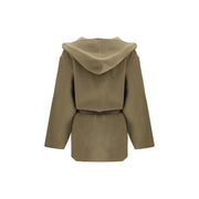 Jacob Cohen Brown Fleece Wool Coat