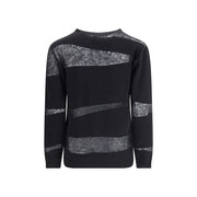 Fabiana Filippi Black Fleece Wool Cashmere Sweater